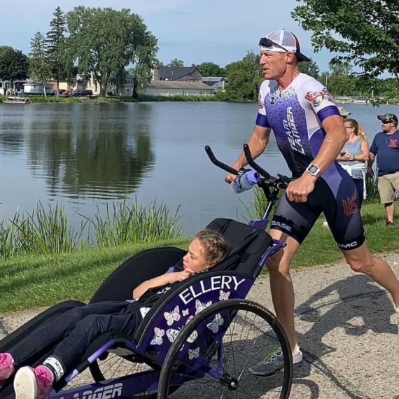 Nick Langer carries on the Hoyt legacy, racing with his daughter with special needs and raising awareness of inclusion of people with disabilities