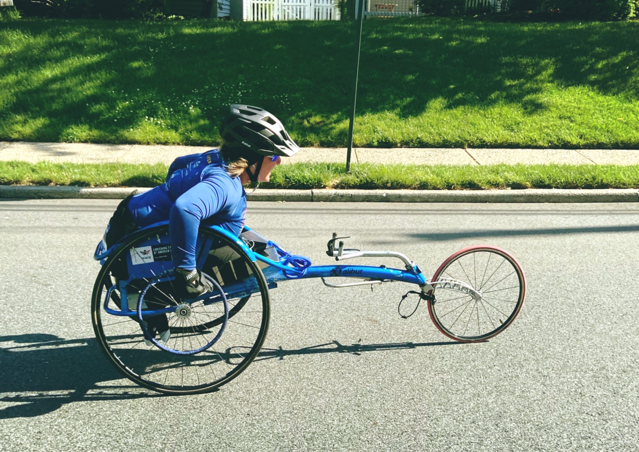 Elite age group wheelchair racer Sandy Dailey shows us that true strength comes from within.